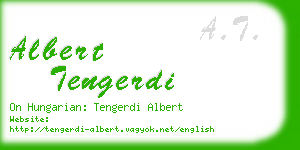 albert tengerdi business card